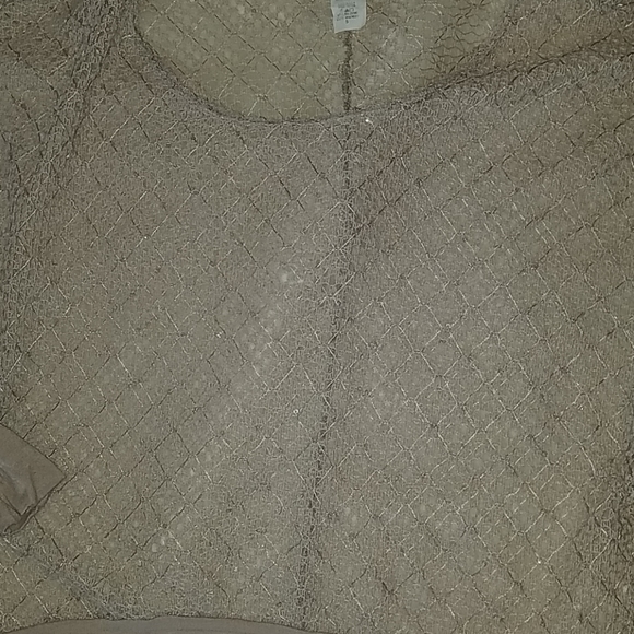 Hi low taupe sequin knit - Picture 3 of 5